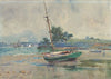 Seascape with boat