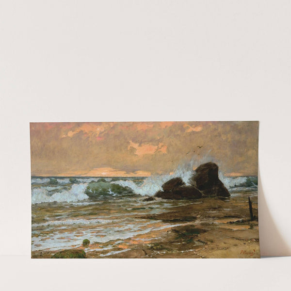 Seascape With Clear Sky by Pavel Alexandrovich Svedomsky