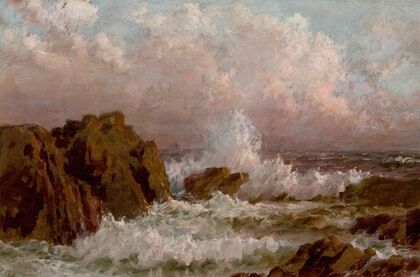 Seascape with Crashing Surf