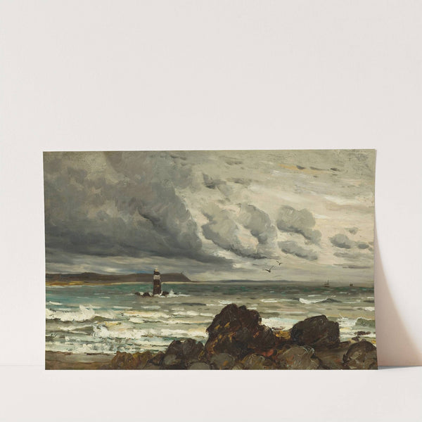 Seascape with Lighthouse by Harry Chase