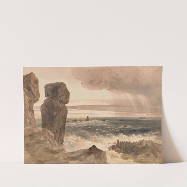 Seascape with Rocks Lizard, Cornwall by Peter DeWint