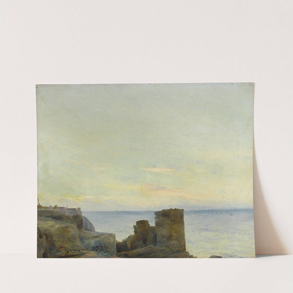 Seascape with Ruins by Luis Graner i Arrufi