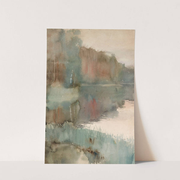 Seashore at Haikko in Autumn ; Landscape. Autumn (1892) by Albert Edelfelt