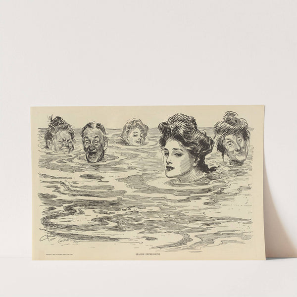 Seaside expressions (1900-1905) by Charles Dana Gibson
