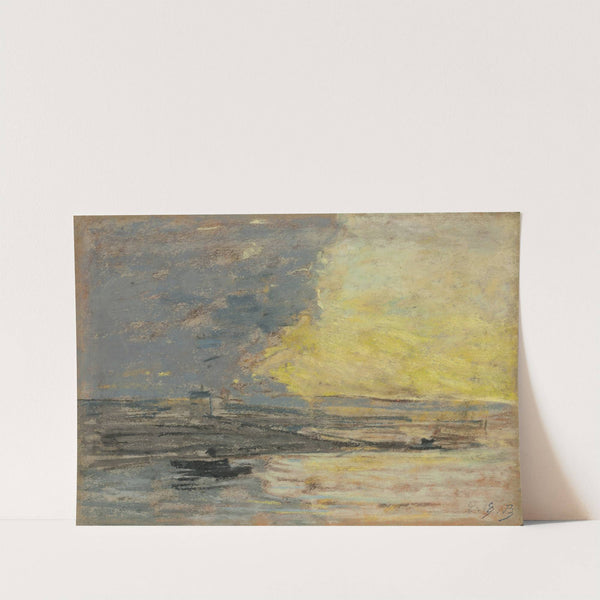 Seaside, Port of Honfleur (c. 1860) by Eugène Boudin