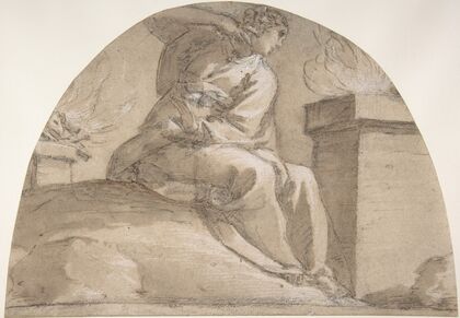 Seated Allegorical Female Figure