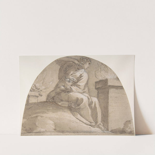 Seated Allegorical Female Figure by Pier Francesco Mazzucchelli