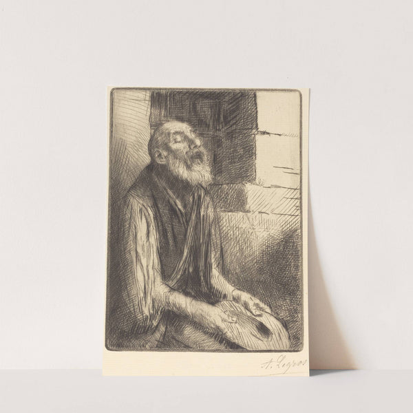 Seated Beggar (Mendiant assis) by Alphonse Legros