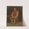 Seated Farmer, Study for Haugianerne (1846) by Adolph Tidemand