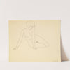 Seated female figure by George Copeland Ault