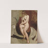 Seated female nude by William Etty
