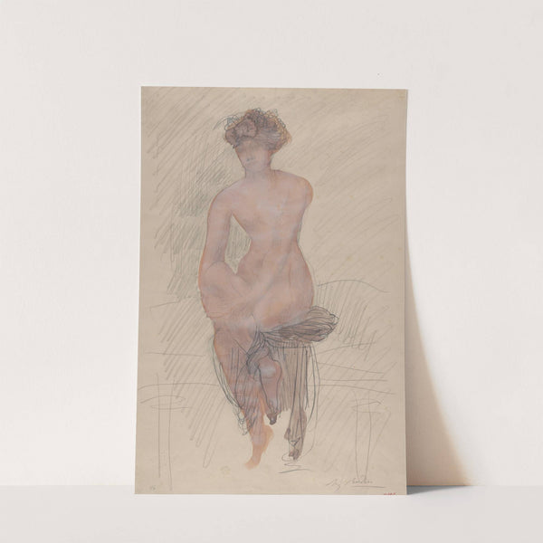 Seated female nude (1900–1910) by Auguste Rodin
