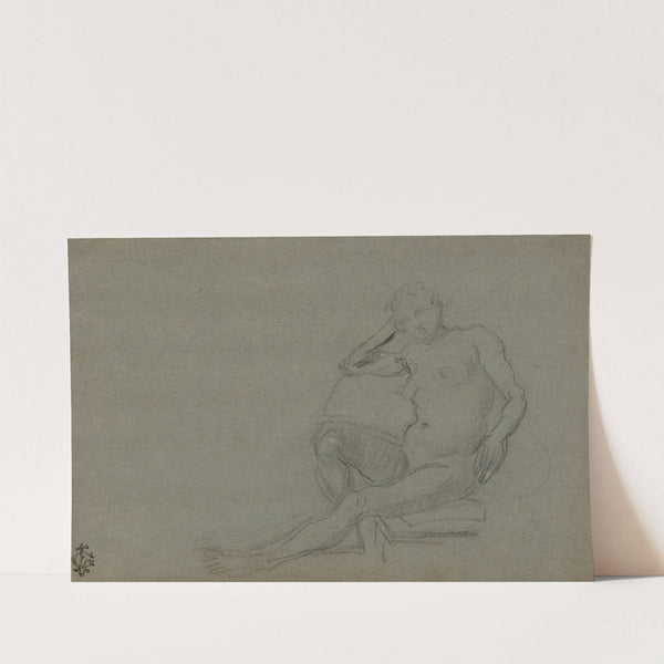 Seated Female Nude (early 17th century) by Domenico Tintoretto