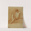 Seated Female Nude by Antonio Pichler