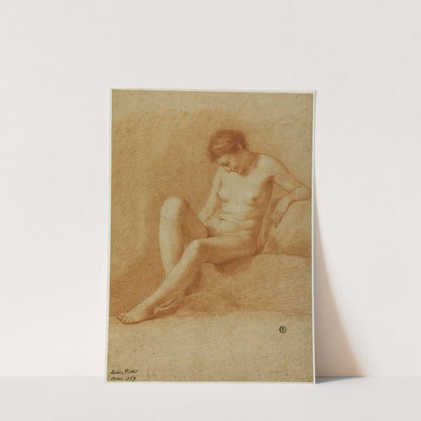 Seated Female Nude by Antonio Pichler