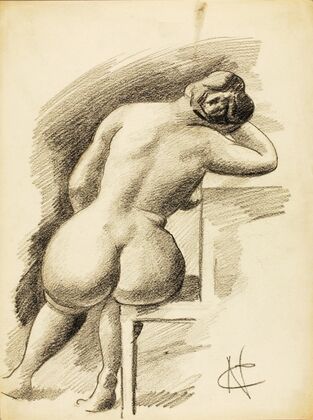 Seated Female Nude
