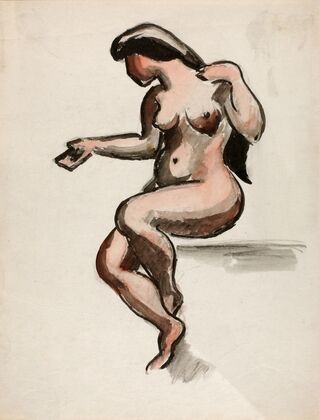 Seated Female Nude