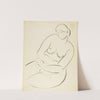 Seated Female Nude by Carl Newman