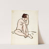 Seated Female Nude by Carl Newman