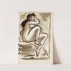 Seated Female Nude by Carl Newman