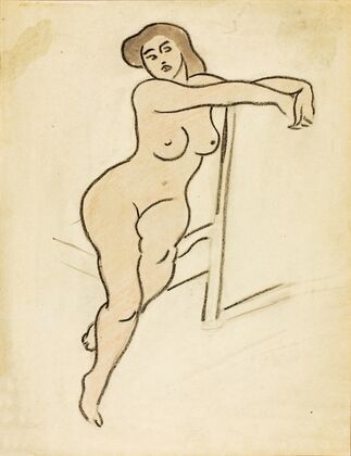 Seated Female Nude