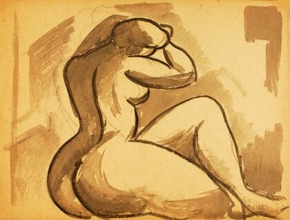 Seated Female Nude