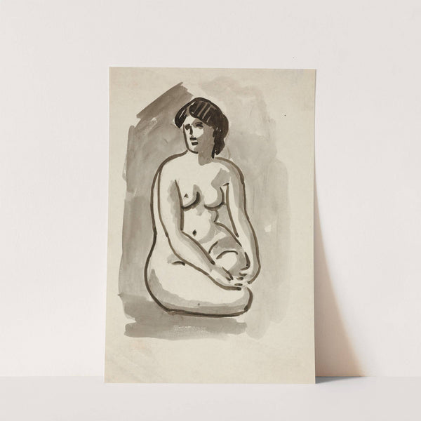 Seated Female Nude (1991) by Carl Newman