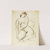 Seated Female Nude (1991) by Carl Newman