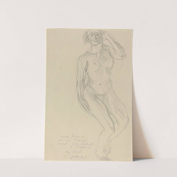 Seated Female Nude Looking Forward (1908) by Auguste Rodin