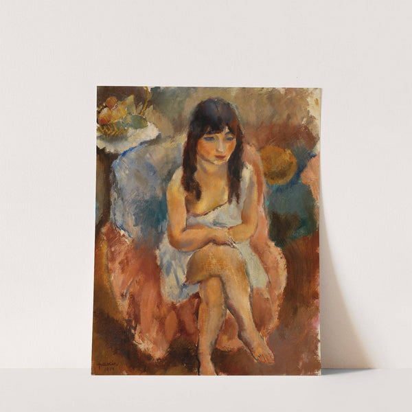 Seated Figure (Jeune fille assise) by Jules Pascin