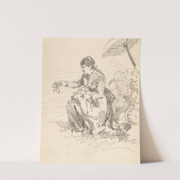 Seated Figure of a Woman by John Singer Sargent