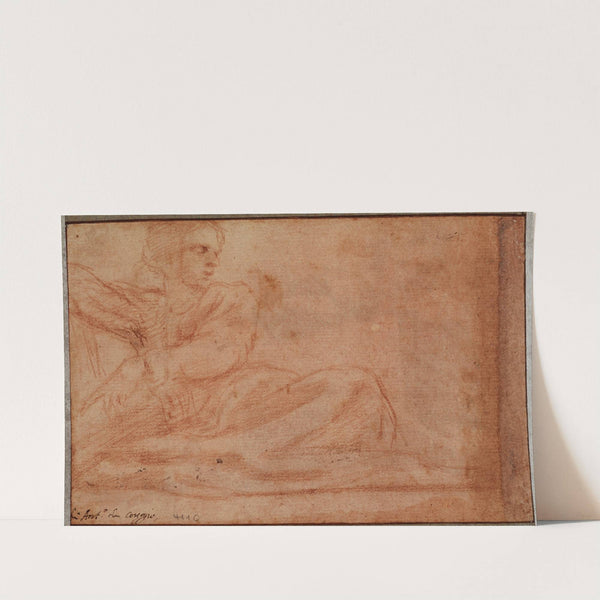 Seated figure to the right by Correggio