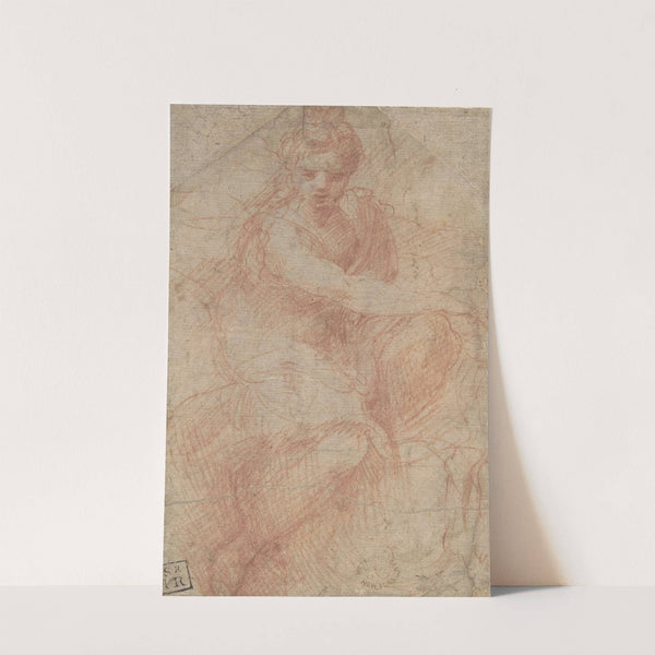 Seated Goddess Diana by Parmigianino