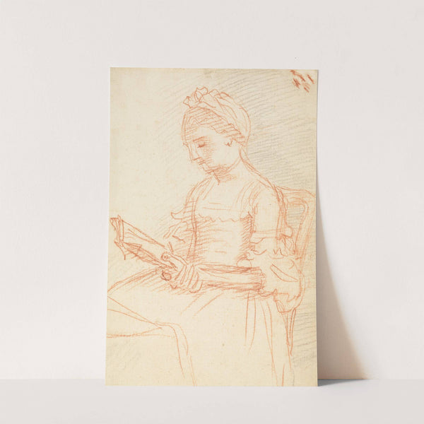 Seated Lady with Book by William Hoare of Bath