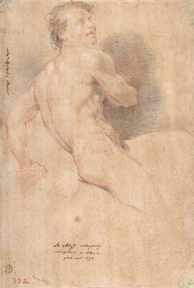 Seated Male Nude