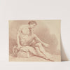 Seated Male Nude by Louis-Jean-François Lagrenée
