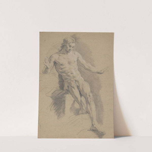 Seated Male Nude (ca. 1740) by Jean Restout the Younger