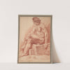 Seated Male Nude (1693–95) by Claude Gillot