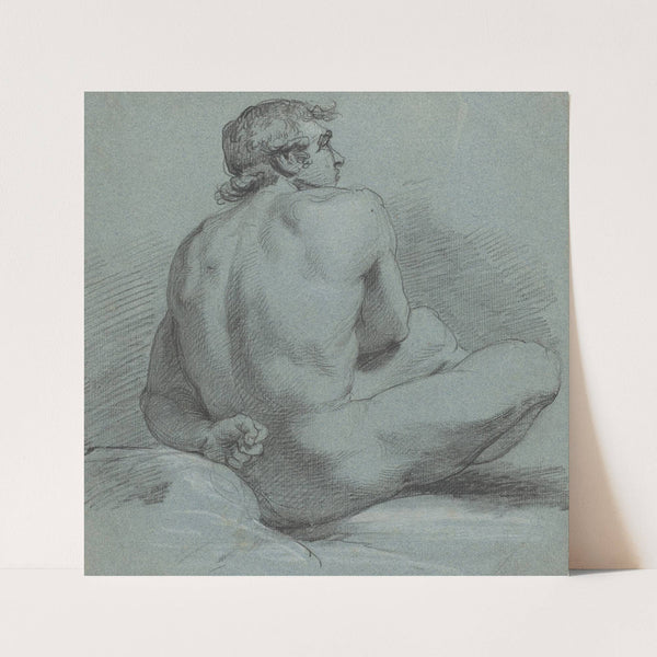 Seated Male Nude by Samuel Woodforde