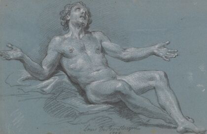 Seated Male Nude