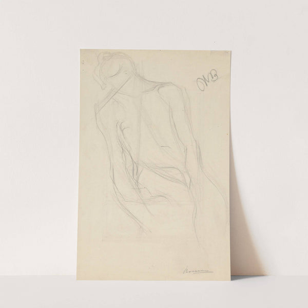 Seated Male Nude by Umberto Boccioni