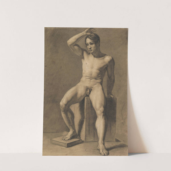 Seated Male Nude (1860–69) by Anselm Feuerbach