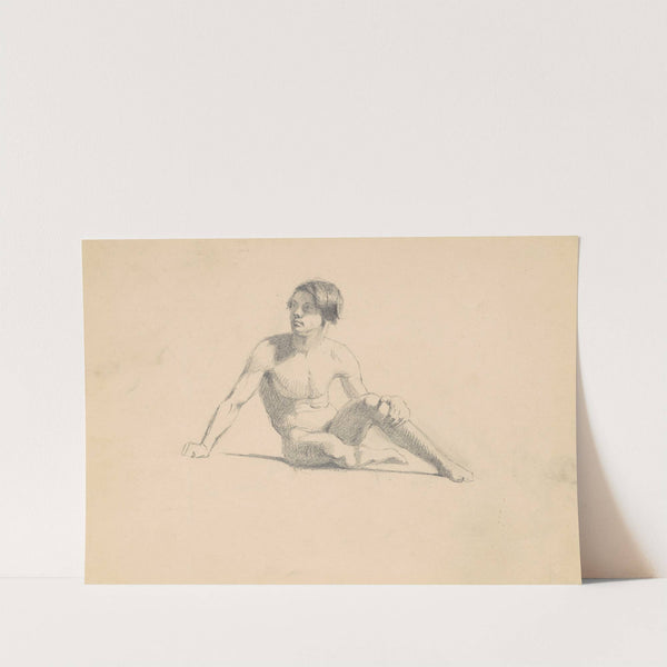 Seated Male Nude (recto) (c. 1830-1835) by James Goodwyn Clonney
