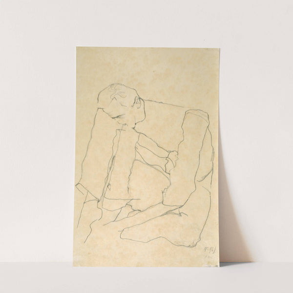 Seated Man (1911) by Egon Schiele