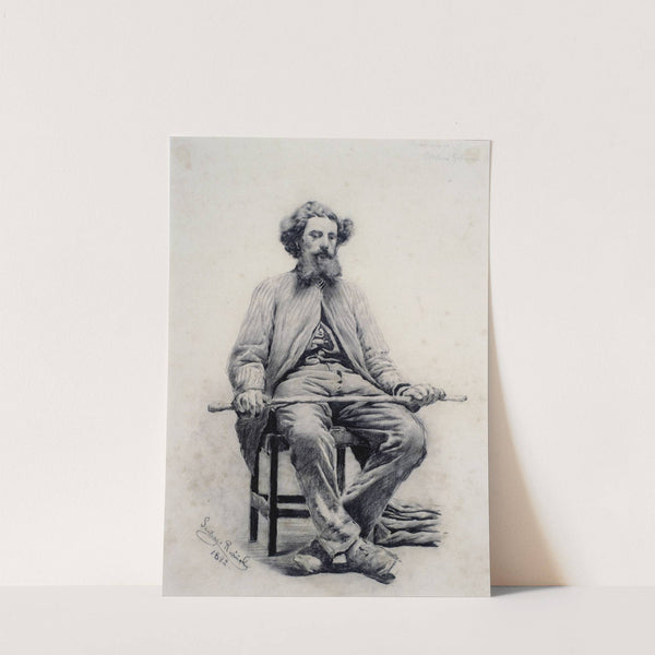 Seated Man by Santiago Rusiñol