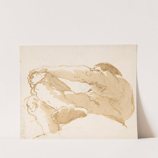 Seated Man Turned Towards the Left Seen from Below (1696–1770) by Giovanni Battista Tiepolo