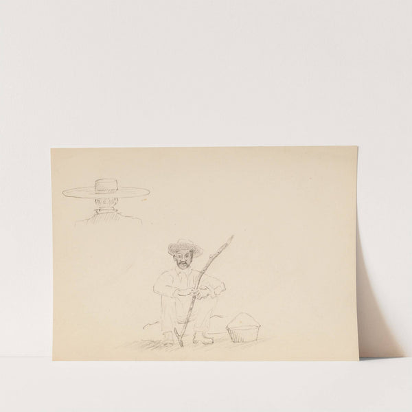 Seated Man with Stick by Howard Russell Butler