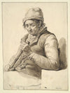 Seated Man with Stick