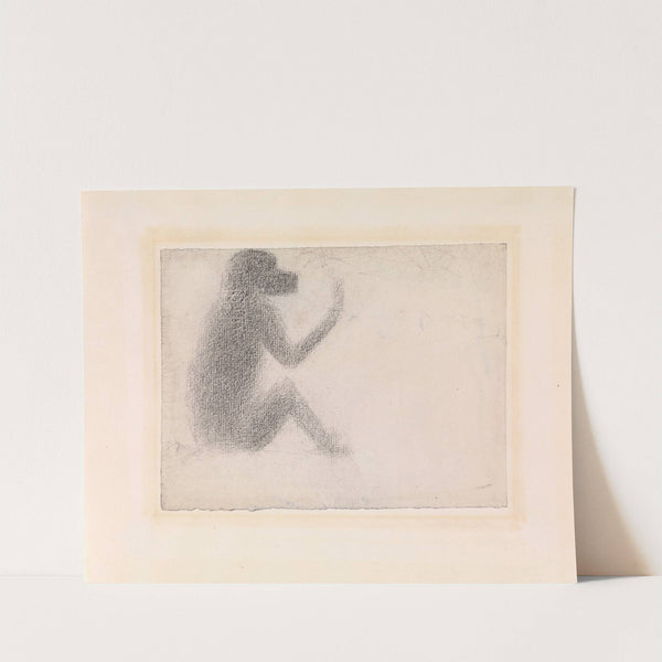 Seated Monkey (1884) by Georges Seurat