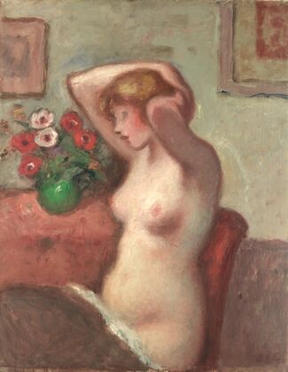 Seated nude — size preview